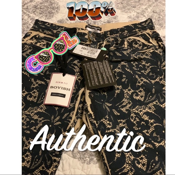 Women rare authentic D&G boyfriend jeans with tags